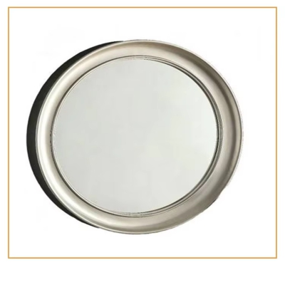 Round wood framed mirrors antique round wooden framed mirror personalized cosmetic mirror